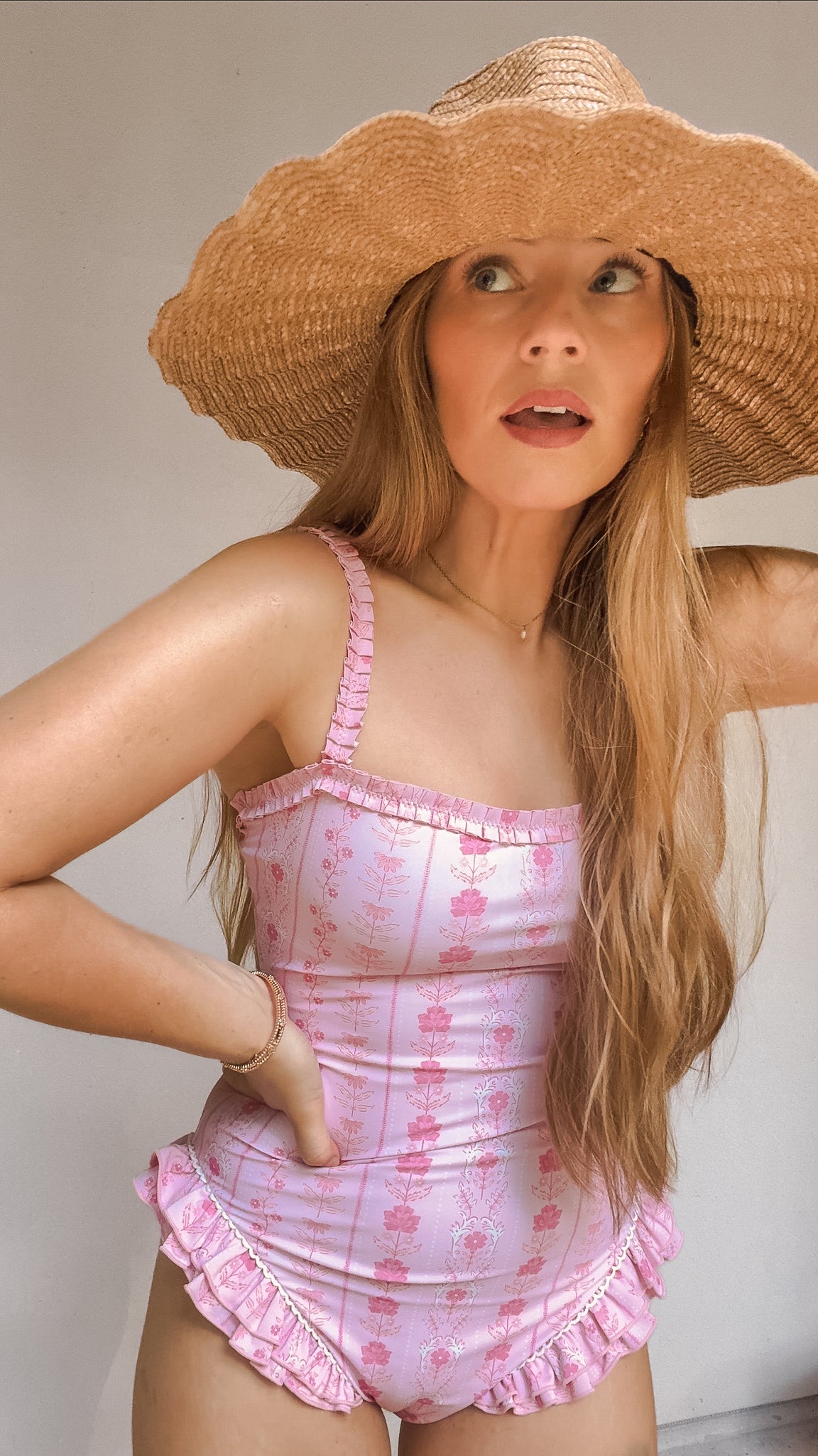 Womens Eden One Piece Swimsuit - Parfait Pop