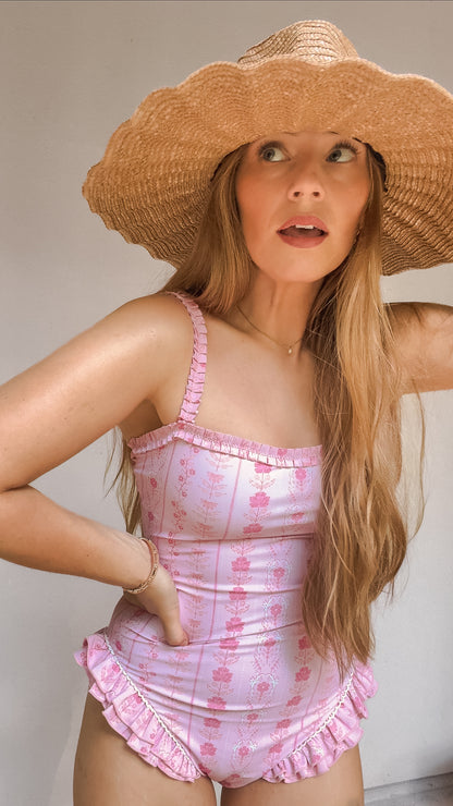 Womens Eden One Piece Swimsuit - Parfait Pop