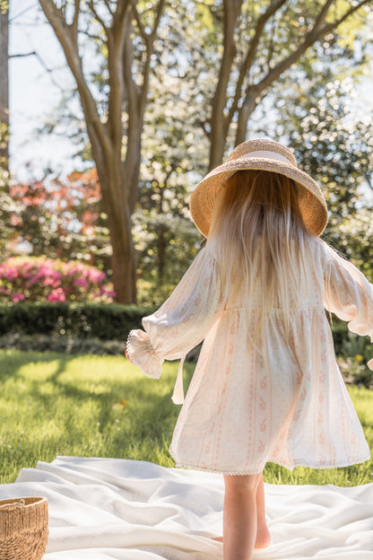 Girls Clara Dress - Heirloom Rose