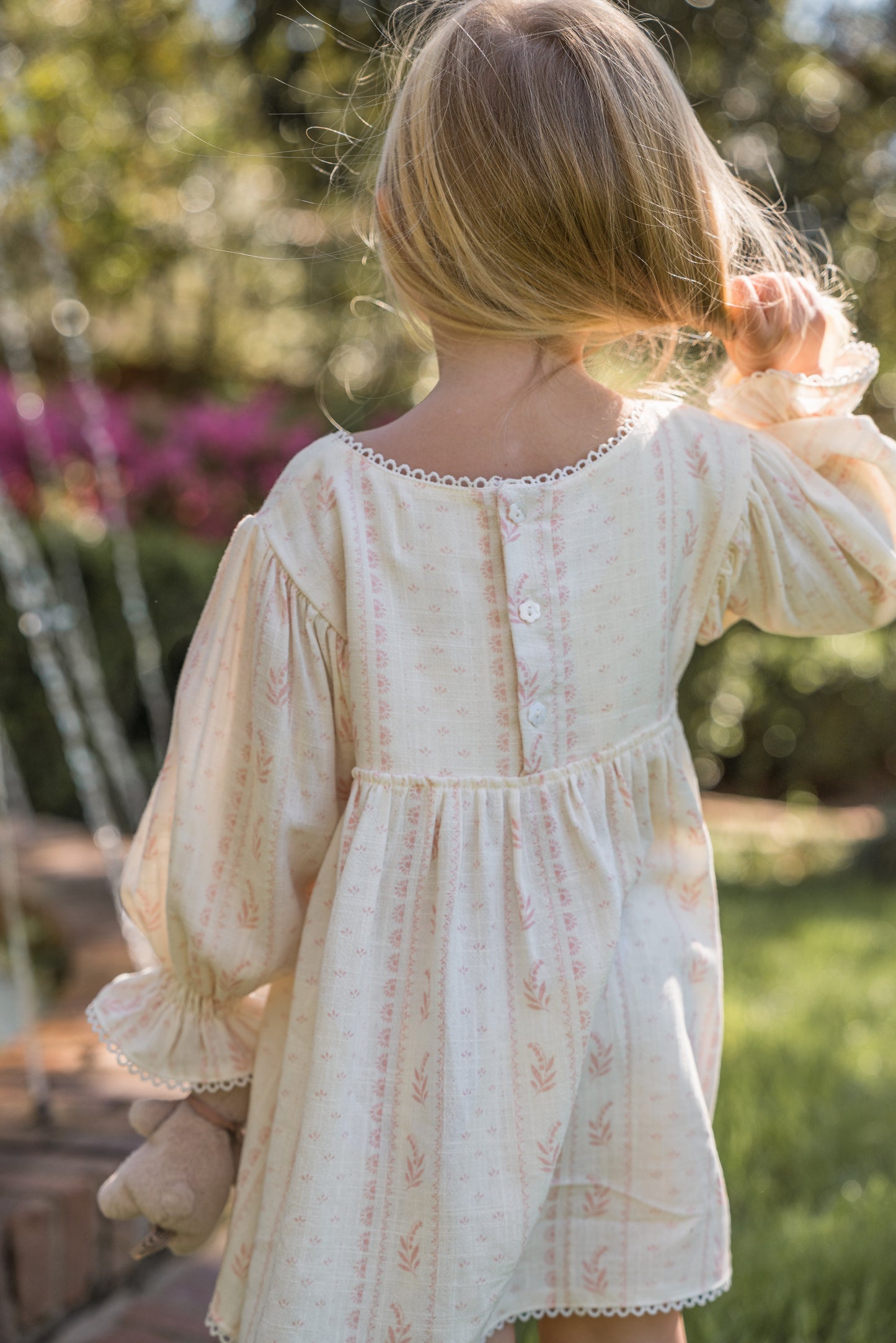 Girls Clara Dress - Heirloom Rose