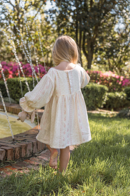 Girls Clara Dress - Heirloom Rose